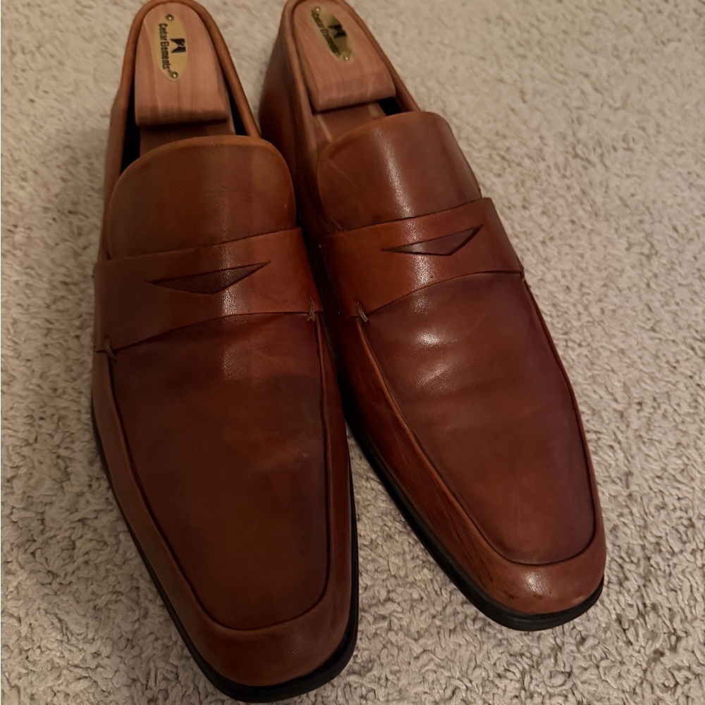 Gordon Rush Tan Leather Men's Slip-Ons
